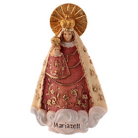 Statua Madonna di Mariazell legno dipinto Val Gardena