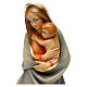 Statue Gottesmutter mit Kind bemalten Grödnertal Holz s2