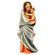 Statue Gottesmutter mit Kind bemalten Grödnertal Holz s4
