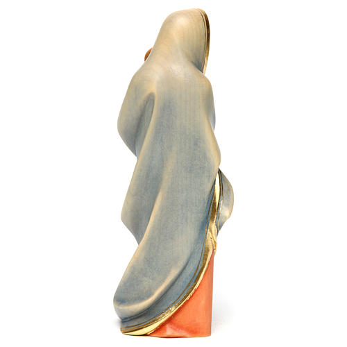 Estatua Virgen moderna madera pintada Val Gardena 5
