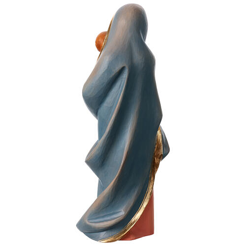 Estatua Virgen moderna madera pintada Val Gardena 7