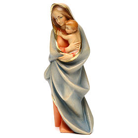 Figura Matka Boża nowoczesna drewno malowane Val Gardena