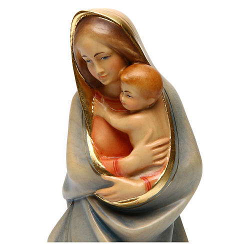 Figura Matka Boża nowoczesna drewno malowane Val Gardena 2