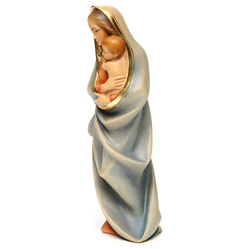 Figura Matka Boża nowoczesna drewno malowane Val Gardena 3