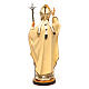 Statue Papst Johannes Paul 2. bemalten Grödnertal Holz s4