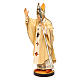 Statue St Pape Jean-Paul II bois peint Val Gardena s2