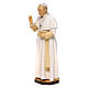 Estatua Papa Francisco madera pintada Val Gardena s2