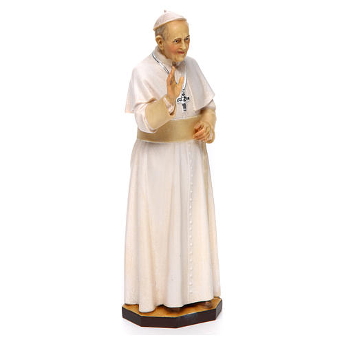Figura Papież Franciszek drewno malowane Val Gardena 3