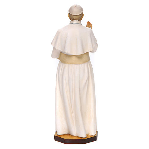 Figura Papież Franciszek drewno malowane Val Gardena 4
