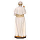 Pope Francis Statue wood painted Val Gardena s4