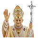 Estatua Papa Benedicto XVI madera pintada Val Gardena s2