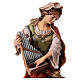 Statue of St. Cecilia of Rome with organ in painted wood from Val Gardena s2