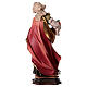 Estatua Santa Cecilia de Roma con órgano madera pintada Val Gardena s5