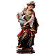 Statua Santa Cecilia da Roma con organo legno dipinto Val Gardena s1