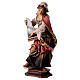 Statua Santa Cecilia da Roma con organo legno dipinto Val Gardena s3