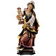 Statue of St. Barbara of Nicomedia with tower in painted wood from Val Gardena s1