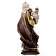 Figura Święta Barbara z Nikomedii z wieżą drewno malowane Val Gardena s7