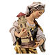Saint Barbara of Nicomedia Statue with tower wood painted Val Gardena s6