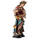 Statue of St. Catherine of Alexandria with wheel in painted wood from Val Gardena s3