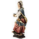 Statue of Holy Martyr with book and palm leaf in painted wood from Val Gardena s3