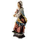 Statue of St. Edwige of Silesia with church in painted wood from Val Gardena s3