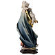 Statue of St. Edwige of Silesia with church in painted wood from Val Gardena s6