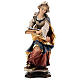 Estatua Santa Apolonia de Alessandria con diente madera pintada Val Gardena s1