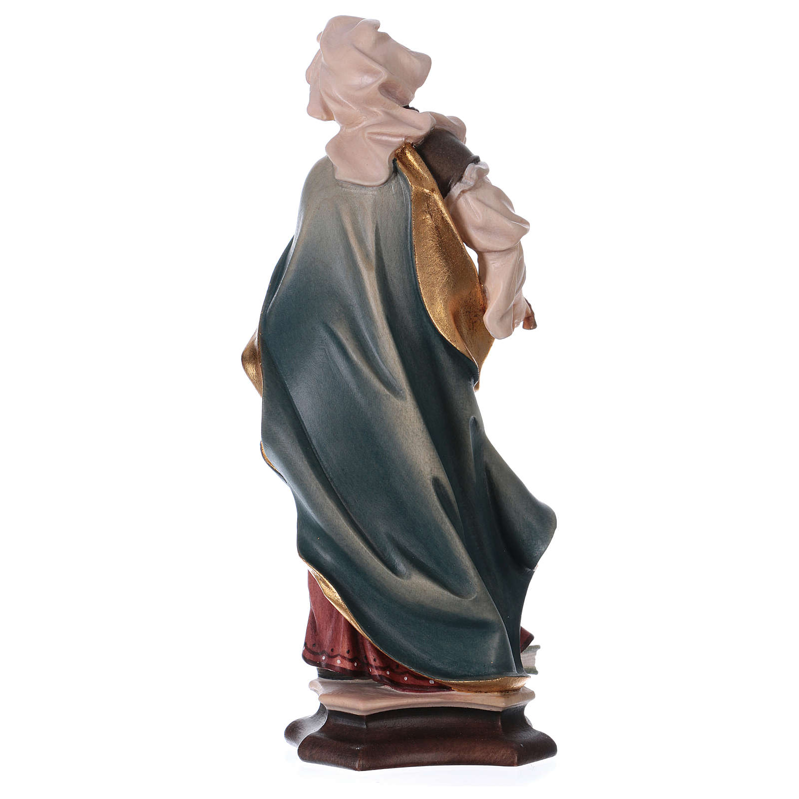 Statue Sainte Apolline d'Alexandrie avec dent bois peint Val vente en