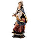Statue Sainte Apolline d'Alexandrie avec dent bois peint Val Gardena s3