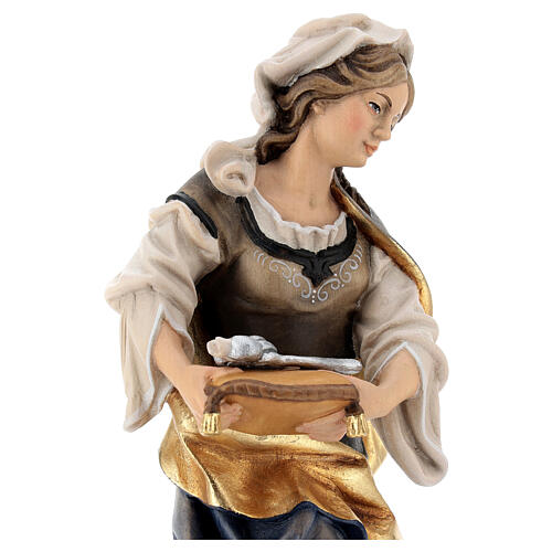Figura Święta Apollina z Aleksandrii z zębem drewno malowane Val Gardena 4