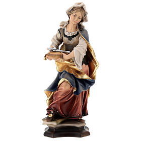 Saint Apollonia of Alexandria Statue with Prong wood painted Val Gardena