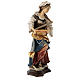 Statue of St. Margaret of Antioch with cross in painted wood from Val Gardena s4