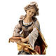 Statue of St. Julia of Corsica with a pigeon in painted wood from Val Gardena s4