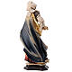 Statue Sainte Julie de Corse avec colombe en bois peint Val Gardena s6