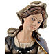 Statue Sainte Sylvie avec lys bois peint Val Gardena s3