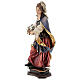 Saint Silvia Statue with Lilies wood painted Val Gardena s4