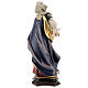 Saint Silvia Statue with Lilies wood painted Val Gardena s10