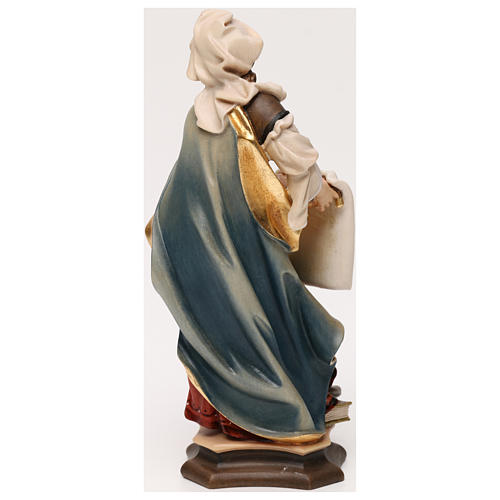 Statua Santa Veronica da Gerusalemme con sudario legno dipinto Val Gardena 5