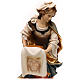 Figura Święta Weronika z Jerozolimy z chustą z odbiciem twarzy Jezusa drewno malowane Val Gardena s2