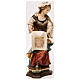 Figura Święta Weronika z Jerozolimy z chustą z odbiciem twarzy Jezusa drewno malowane Val Gardena s4