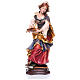 Statue of St. Verena of Zurzach with comb in painted wood from Val Gardena s10