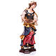 Statue of St. Verena of Zurzach with comb in painted wood from Val Gardena s13