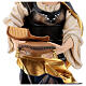 Statue of St. Verena of Zurzach with comb in painted wood from Val Gardena s4