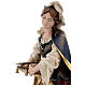 Statua Santa Verena da Zurzach con pettine legno dipinto Val Gardena s6