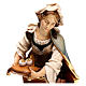 Statue of St. Lucia of Syracuse with eyes in painted wood from Val Gardena s2