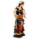 Saint Lucia of Syracuse Statue with Eyes wood painted Val Gardena s4