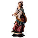Statue Sainte Agathe de Catane avec palmier bois peint Val Gardena s3