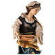 Statua Santa Claudia con palma legno dipinto Val Gardena s2