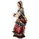 Statua Santa Claudia con palma legno dipinto Val Gardena s3