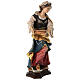Statua Santa Claudia con palma legno dipinto Val Gardena s4
